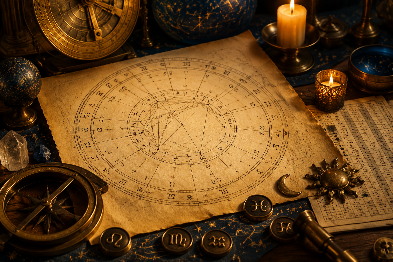 Kalkulator ascendentu — narzędzia astrologiczne i kosmogram